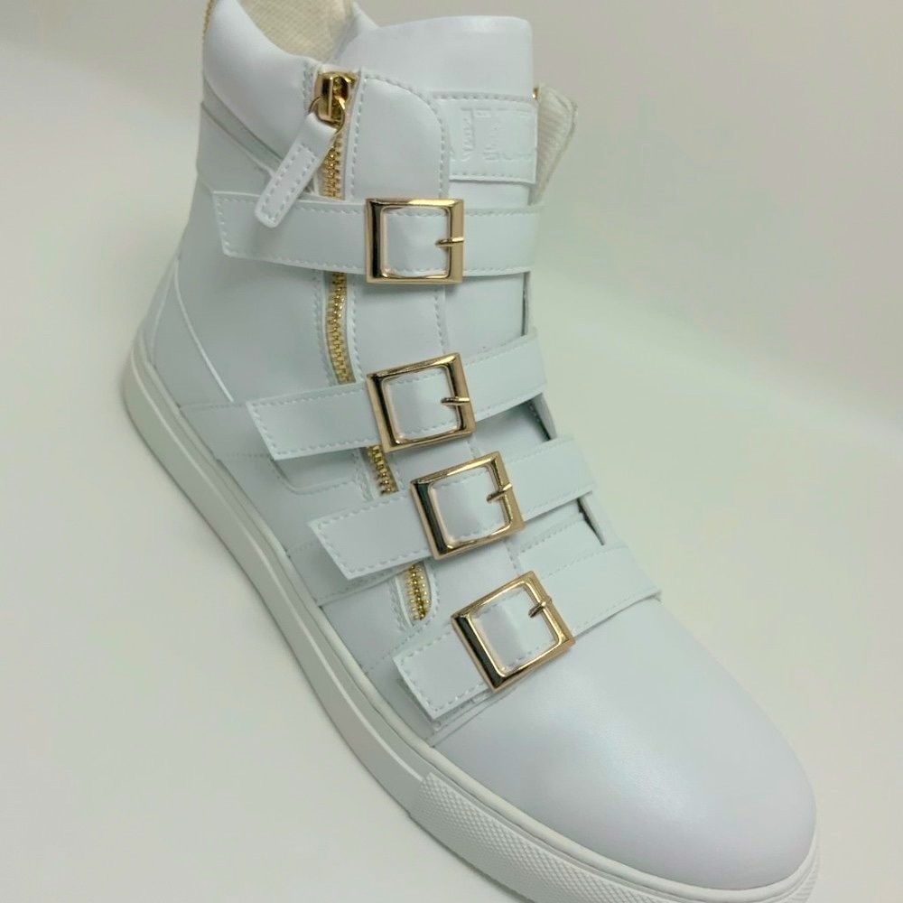 Men's J75 by Jump Zealot White High Top Fashion Sneakers